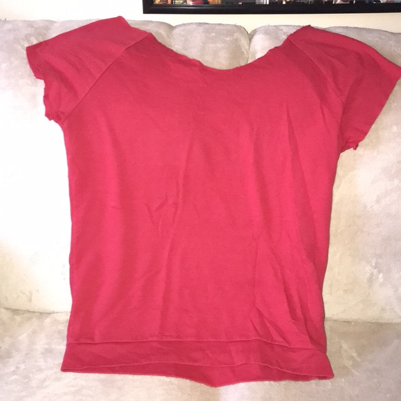 Forever 21 red short sleeved sweatshirt OS 💕 - Picture 2 of 4